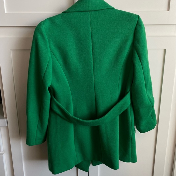 Green Asymetrical Button Up Blazer / Pea Coat | Foreign Brand | Medium Size Fit - Picture 4 of 9